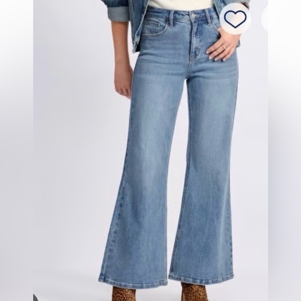 BLUE BY ARTEMIS WIDE LEG JEANS INDIGO - 12